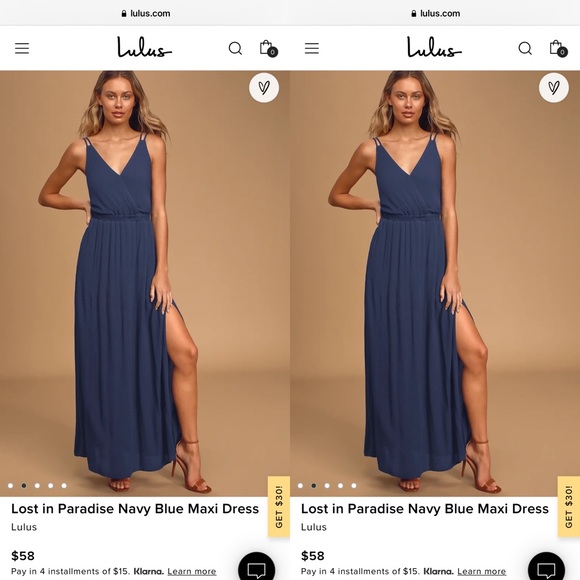 Navy dress from Lulu’s - Picture 1 of 2